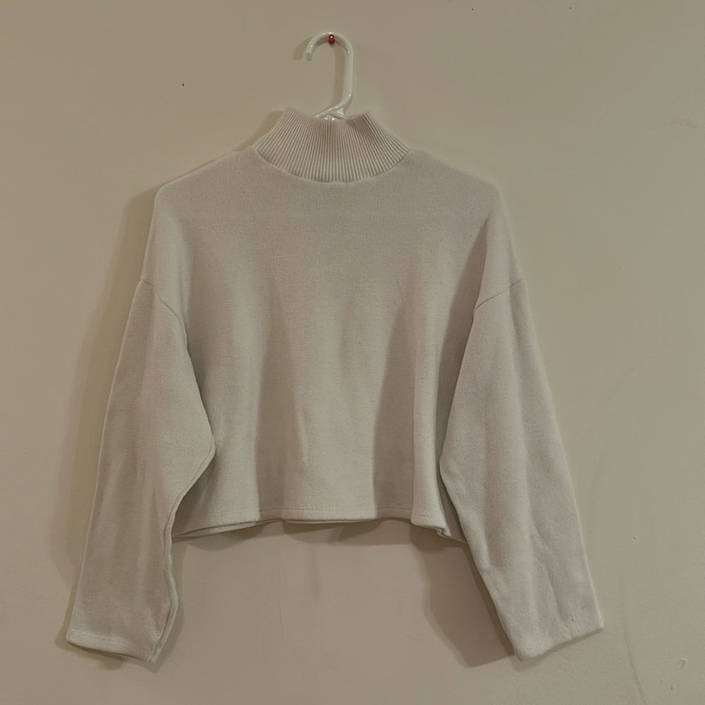 Zara Cropped Turtleneck Sweater